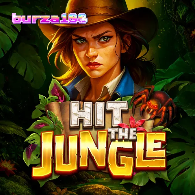 Tampilan visual slot Hit the Jungle dengan latar belakang hutan tropis